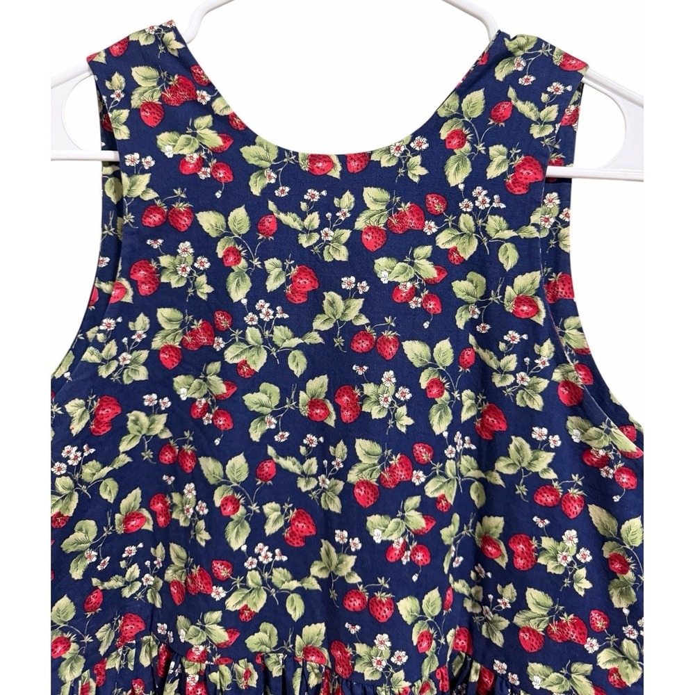 Dogwood Lane Strawberry Fields Cottage Farm Core Sleeveless Dress Women's Small - Picture 4 of 14